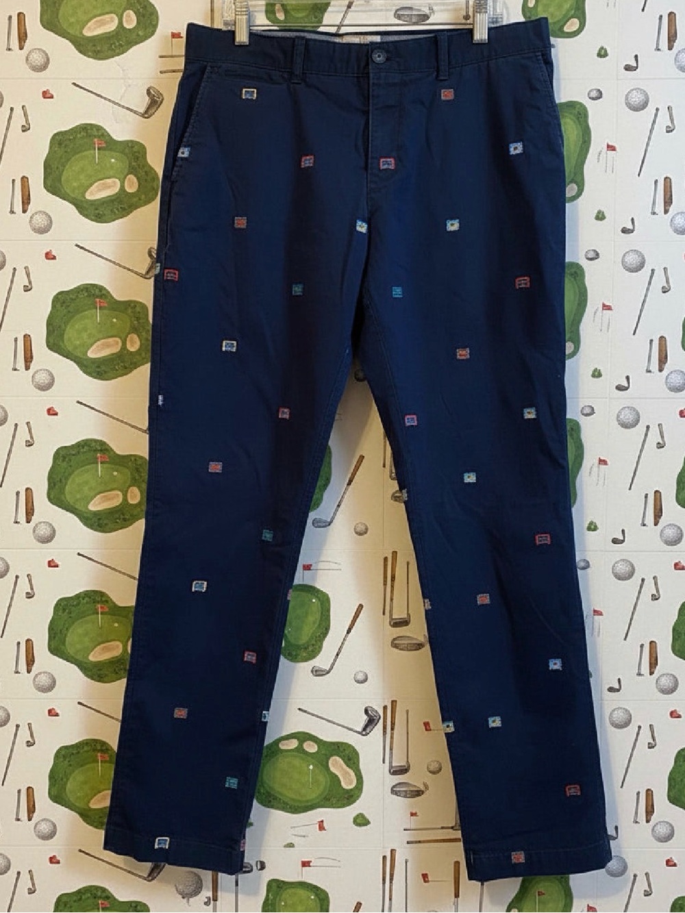 Vintage Original Penguin Mungsingwear Pants 34x32 Embroider Print Preppy Golf